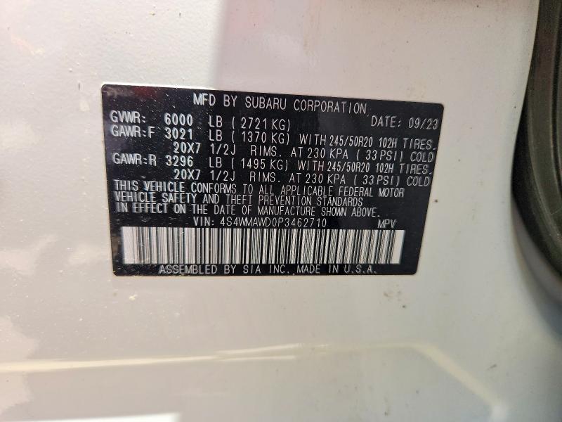 Aukcja sprzedaży 2023 Subaru Ascent, vin: 4S4WMAWD0P3462710, numer aukcji: 55783796