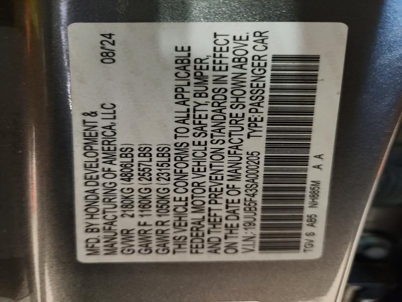 Aukcja sprzedaży 2025 Acura Tlx, vin: 19UUB5F43SA000205, numer aukcji: 55679516
