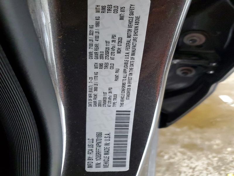 Продажа на аукционе авто 2023 Ram 1500, vin: 1C6SRFFT4PN701860, номер лота: 56716986