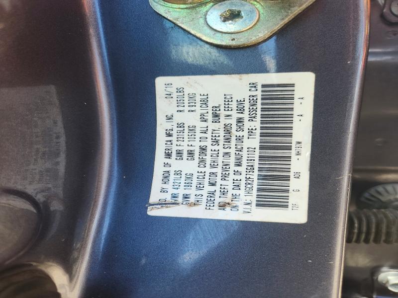 Aukcja sprzedaży 2016 Honda Accord, vin: 1HGCR2F75GA191102, numer aukcji: 59273456