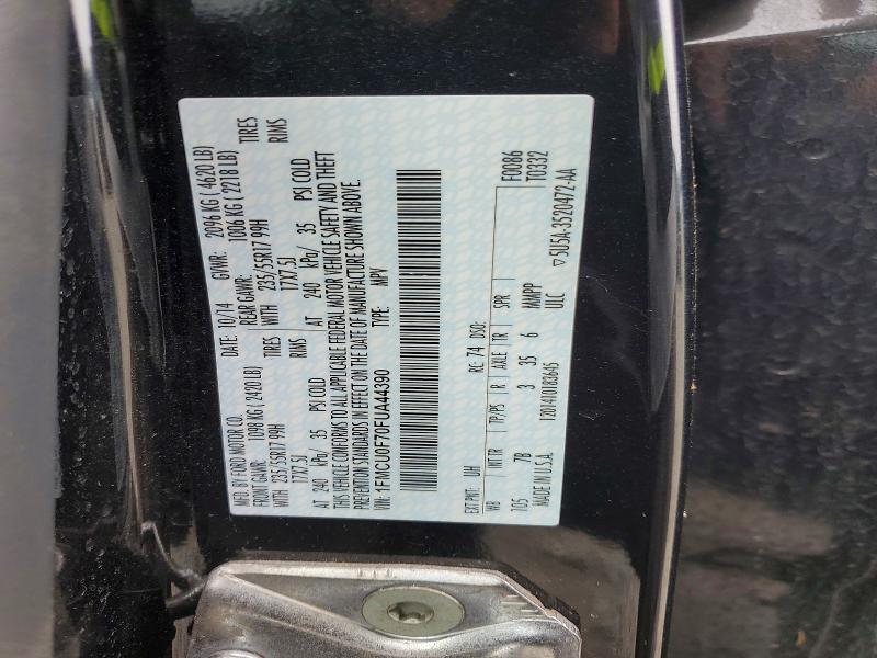 Продажа на аукционе авто 2015 Ford Escape, vin: 1FMCU0F70FUA44390, номер лота: 56529626