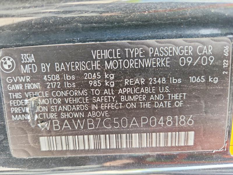 55728766 :رقم المزاد ، WBAWB7C50AP048186 vin ، 2010 Bmw 335 مزاد بيع