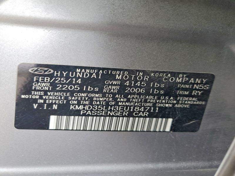Продаж на аукціоні авто 2014 Hyundai Elantra Gt, vin: KMHD35LH3EU184711, номер лоту: 56767896
