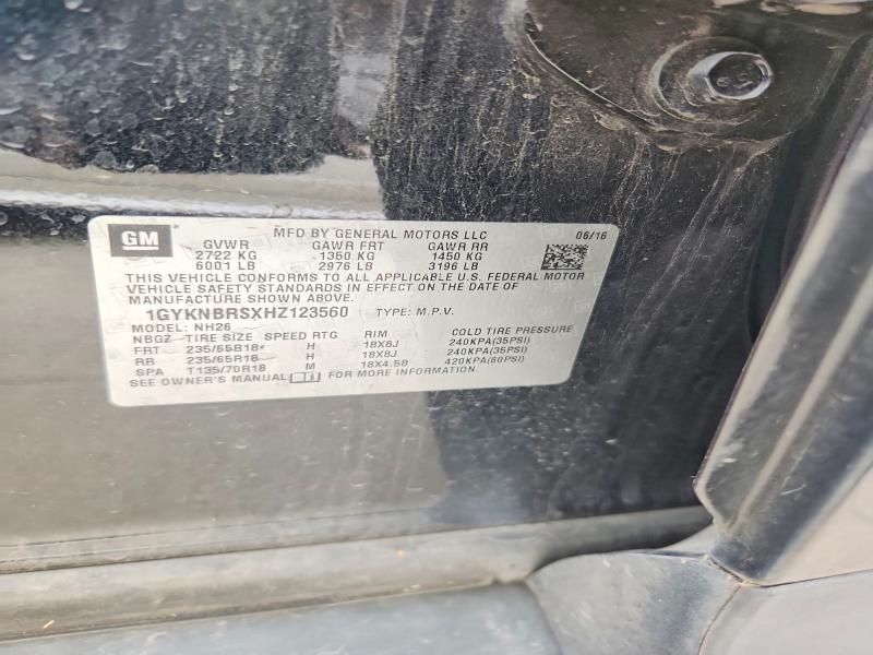Продажа на аукционе авто 2017 Cadillac Xt5, vin: 1GYKNBRSXHZ123560, номер лота: 57148956