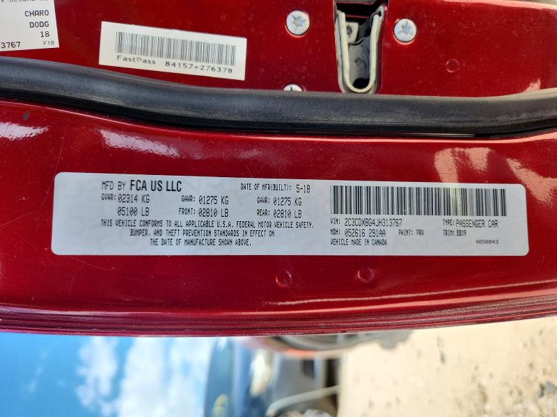 Продаж на аукціоні авто 2018 Dodge Charger, vin: 2C3CDXBG4JH313767, номер лоту: 56951986