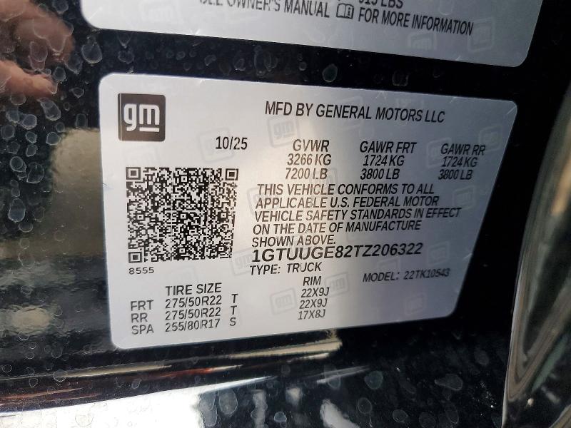 Продаж на аукціоні авто 2026 Gmc Sierra, vin: 1GTUUGE82TZ206322, номер лоту: 56946496