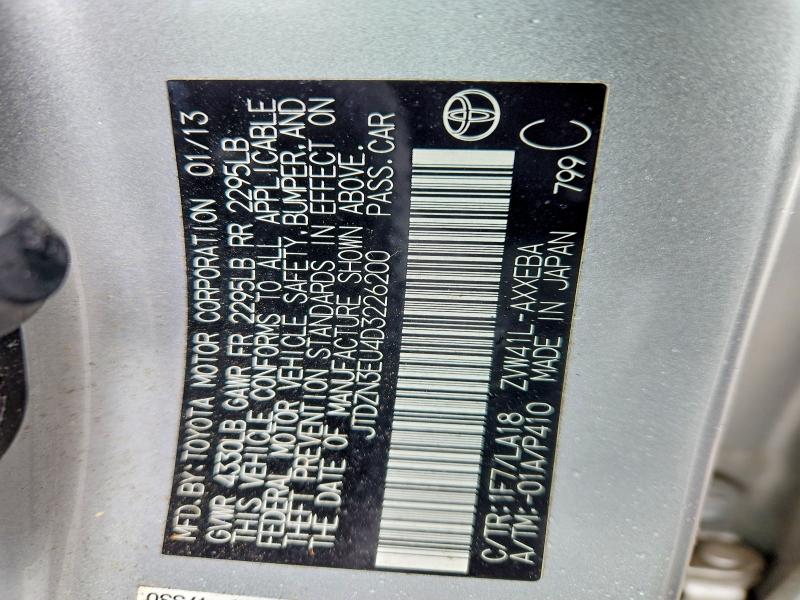 Продаж на аукціоні авто 2013 Toyota Prius V, vin: JTDZN3EU4D3226200, номер лоту: 53599686