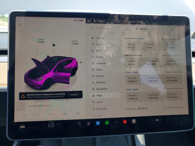 2022 Tesla Model Y მანქანა იყიდება აუქციონზე, vin: 7SAYGDEF8NF511955, აუქციონის ნომერი: 85456945