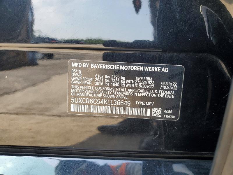 Продаж на аукціоні авто 2019 Bmw X5, vin: 5UXCR6C54KLL36649, номер лоту: 58847256