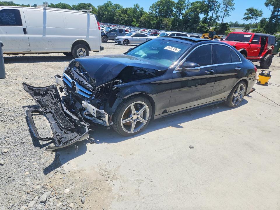 58101436 :رقم المزاد ، 55SWF4JB1FU063617 vin ، 2015 Mercedes-benz C مزاد بيع