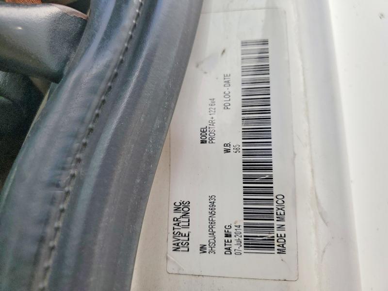 2015 International Prostar მანქანა იყიდება აუქციონზე, vin: 3HSDJAPR6FN569435, აუქციონის ნომერი: 55009296