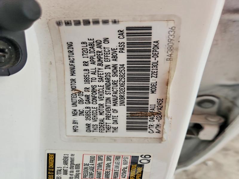 Aukcja sprzedaży 2006 Toyota Corolla, vin: 1NXBR32EX6Z582534, numer aukcji: 55078946