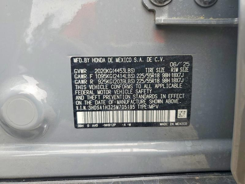Продаж на аукціоні авто 2025 Acura Adx, vin: 3HDSA1H32SM705195, номер лоту: 56633436