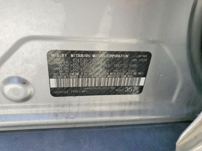 Aukcja sprzedaży 2020 Mitsubishi Outlander Sport, vin: JA4AR3AU3LU023146, numer aukcji: 59537176