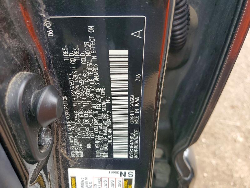 Aukcja sprzedaży 2007 Toyota 4runner, vin: JTEZU14R170097712, numer aukcji: 58773516