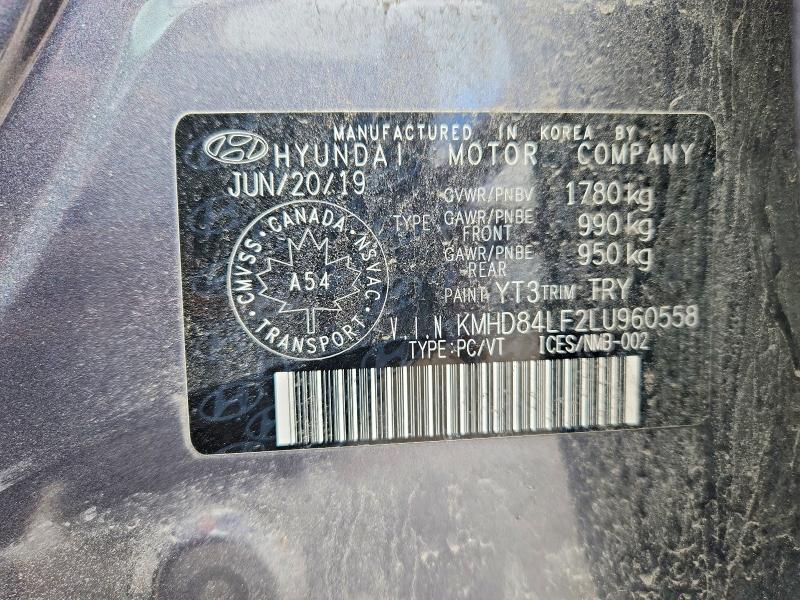 Aukcja sprzedaży 2020 Hyundai Elantra, vin: KMHD84LF2LU960558, numer aukcji: 56944336