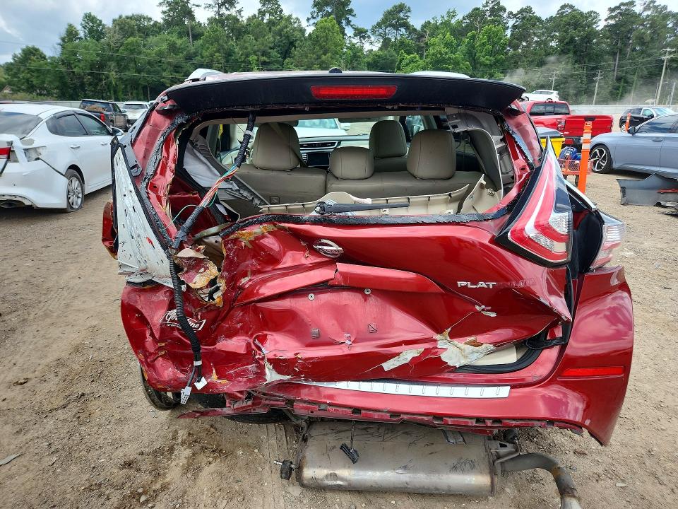 2015 Nissan Murano მანქანა იყიდება აუქციონზე, vin: 5N1AZ2MG1FN260895, აუქციონის ნომერი: 55604306