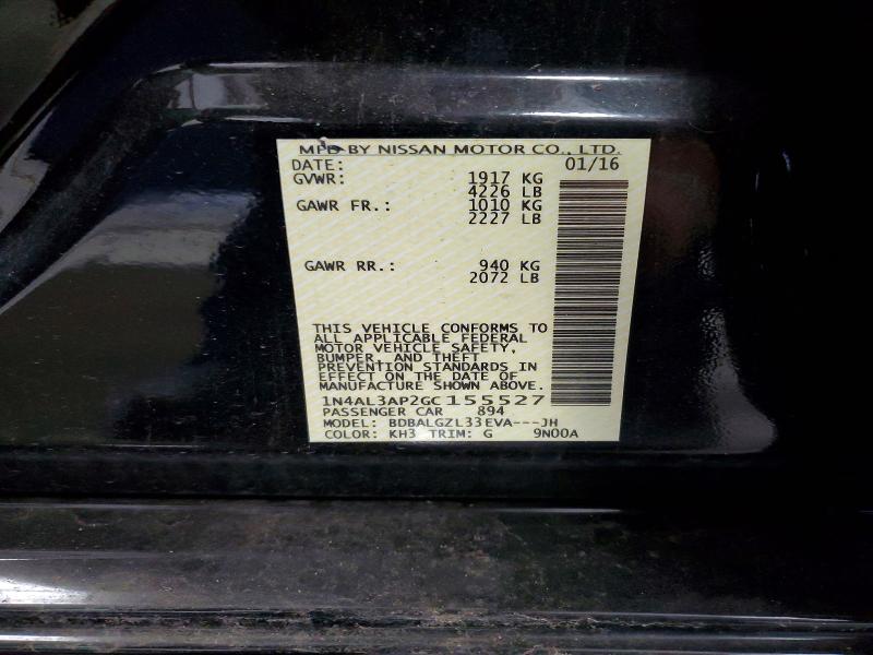Продаж на аукціоні авто 2016 Nissan Altima, vin: 1N4AL3AP2GC155527, номер лоту: 56704676