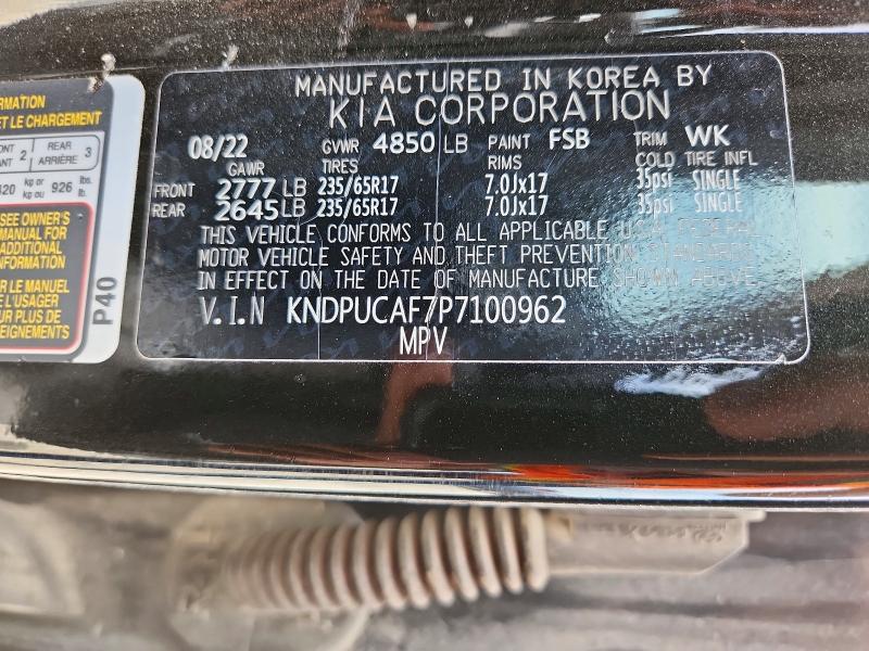 Продаж на аукціоні авто 2023 Kia Sportage, vin: KNDPUCAF7P7100962, номер лоту: 55976346