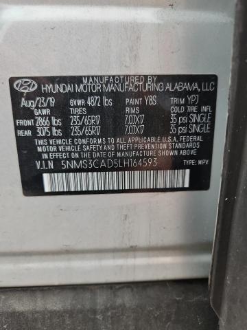 Продажа на аукционе авто 2020 Hyundai Santa Fe, vin: 5NMS3CAD5LH164593, номер лота: 57305076