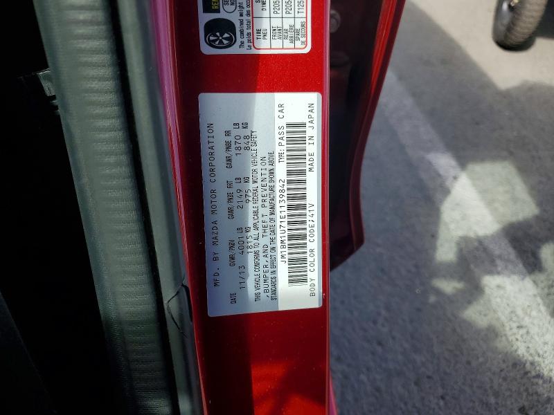 2014 Mazda 3 მანქანა იყიდება აუქციონზე, vin: JM1BM1U71E1139842, აუქციონის ნომერი: 56378536