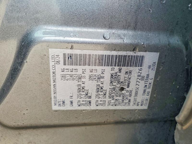 56330356 :رقم المزاد ، 5N1BT3BBXSC772826 vin ، 2025 Nissan Rogue مزاد بيع