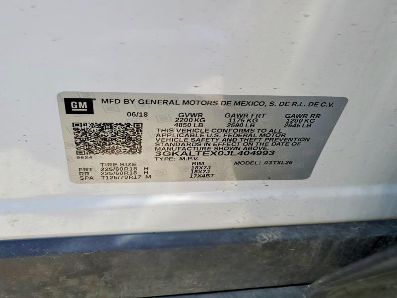 Продажа на аукционе авто 2018 Gmc Terrain, vin: 3GKALTEX0JL404993, номер лота: 56184786