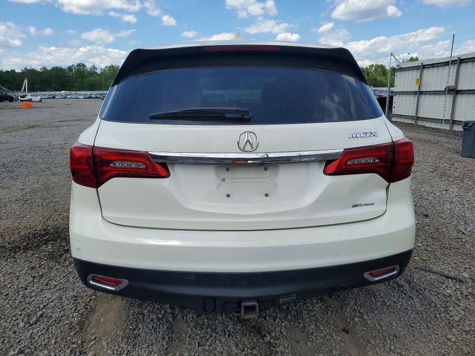 2016 Acura Mdx მანქანა იყიდება აუქციონზე, vin: 5FRYD4H40GB047125, აუქციონის ნომერი: 58180926
