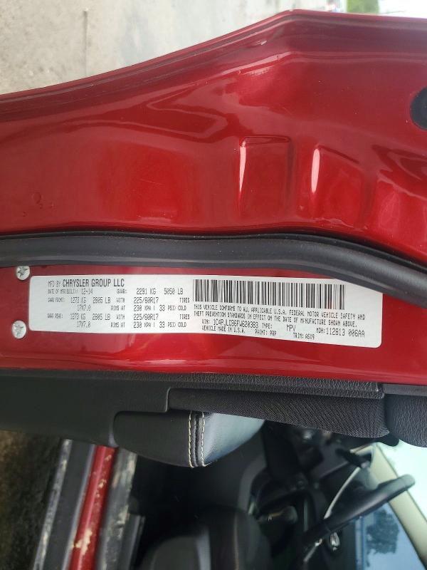 Продаж на аукціоні авто 2015 Jeep Cherokee, vin: 1C4PJLCB6FW620383, номер лоту: 57762136