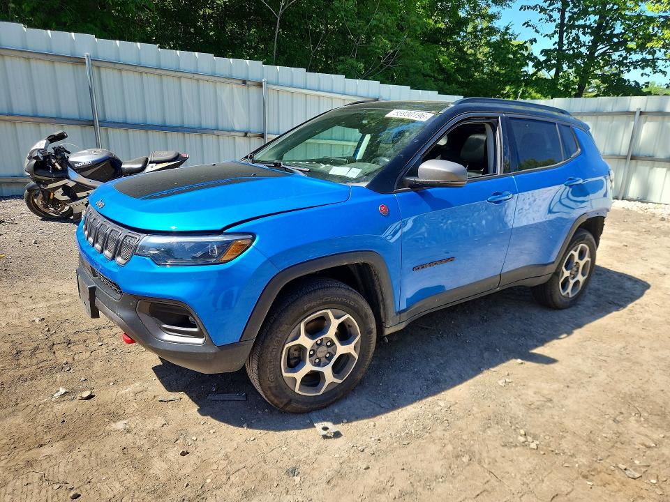 Aukcja sprzedaży 2022 Jeep Compass, vin: 3C4NJDDB0NT124110, numer aukcji: 55930196