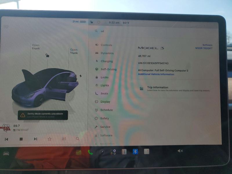 Aukcja sprzedaży 2023 Tesla Model 3, vin: 5YJ3E1EA5PF545743, numer aukcji: 56457196