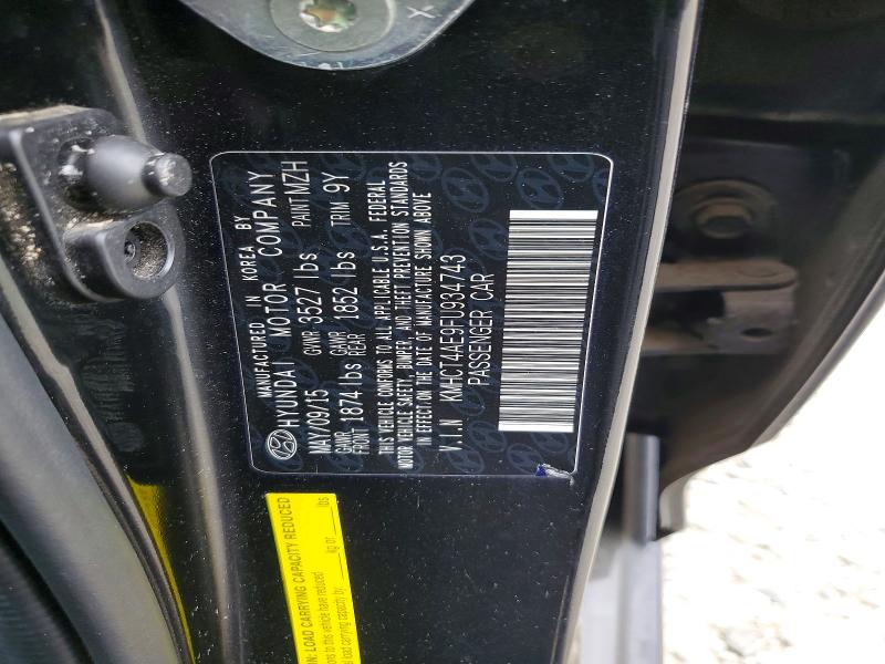 57936086 :رقم المزاد ، KMHCT4AE9FU934743 vin ، 2015 Hyundai Accent مزاد بيع