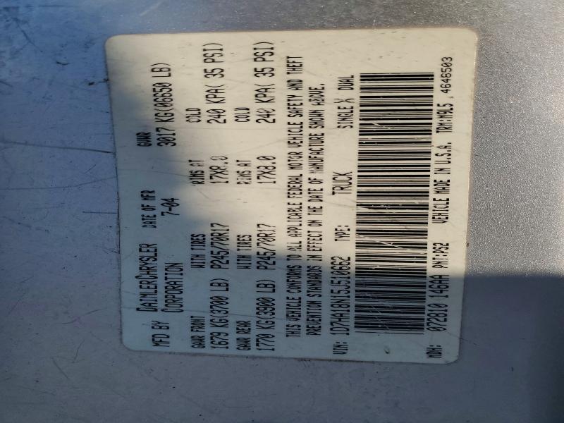 Aukcja sprzedaży 2005 Dodge Ram 1500, vin: 1D7HA18N15J510662, numer aukcji: 58727796