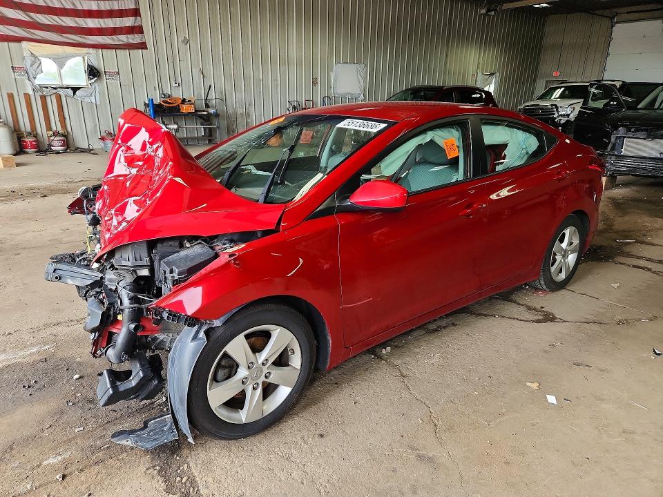 Auction sale of the 2013 Hyundai Elantra, vin: KMHDH4AE5DU001649, lot number: 55136686