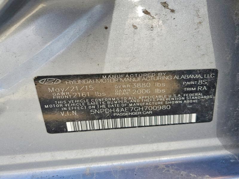 Aukcja sprzedaży 2016 Hyundai Elantra, vin: 5NPDH4AE7GH700980, numer aukcji: 55944336