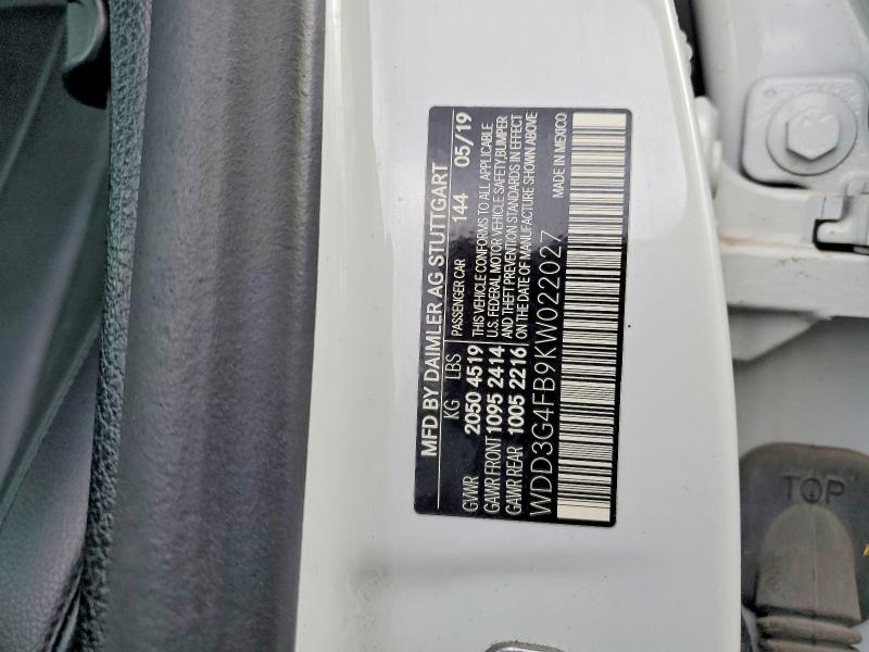 Auction sale of the 2019 Mercedes-benz A, vin: WDD3G4FB9KW022027, lot number: 58401336