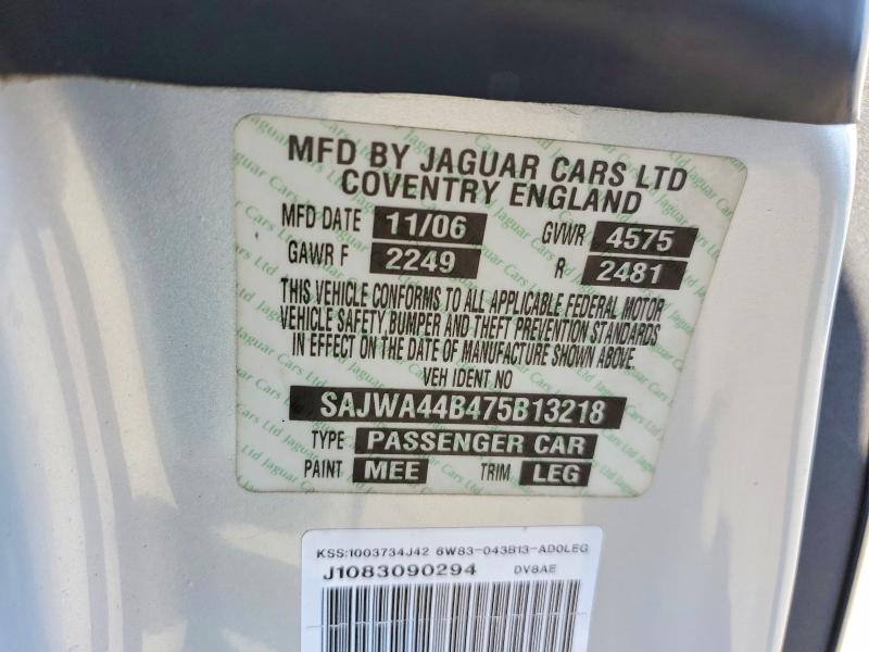 Aukcja sprzedaży 2007 Jaguar Xk, vin: SAJWA44B475B13218, numer aukcji: 58249476