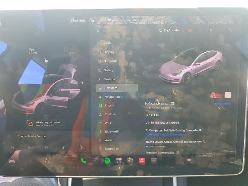 Продаж на аукціоні авто 2020 Tesla Model 3, vin: 5YJ3E1EA7LF739894, номер лоту: 56597606
