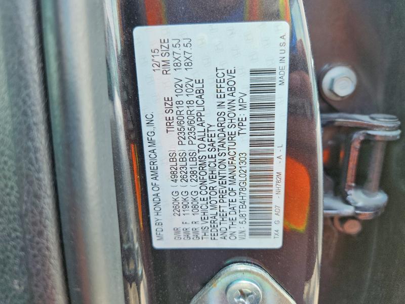 Продажа на аукционе авто 2016 Acura Rdx, vin: 5J8TB4H78GL021303, номер лота: 58647576