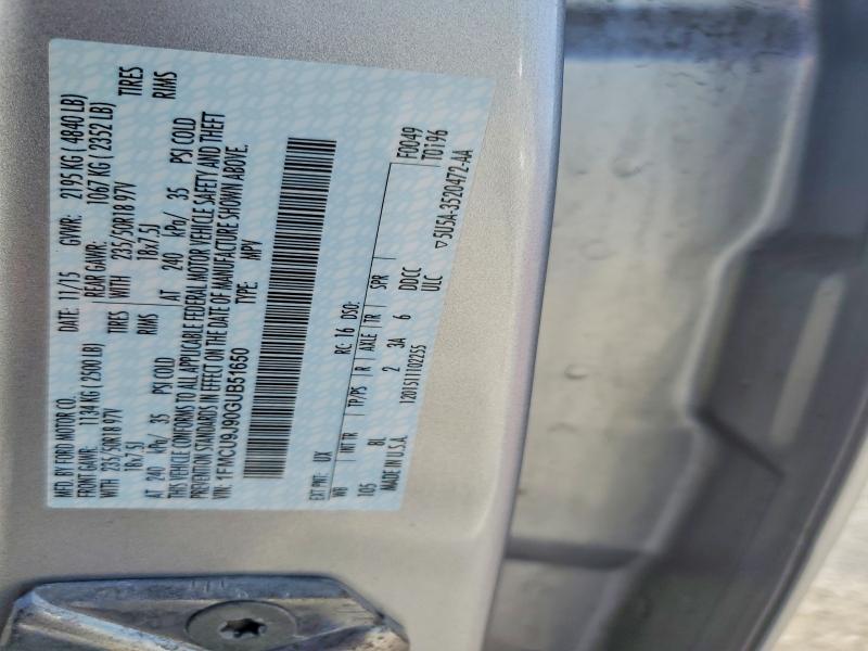 Продаж на аукціоні авто 2016 Ford Escape, vin: 1FMCU9J90GUB51650, номер лоту: 57869446