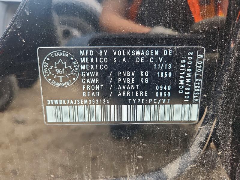 Aukcja sprzedaży 2014 Volkswagen Jetta, vin: 3VWDK7AJ3EM393134, numer aukcji: 56566286