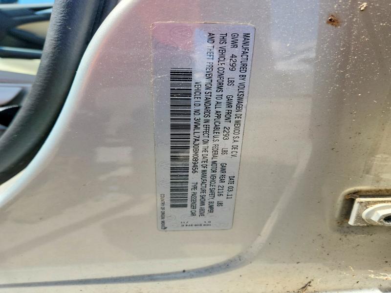 Продажа на аукционе авто 2011 Volkswagen Jetta, vin: 3VWLL7AJ0BM089456, номер лота: 59095546