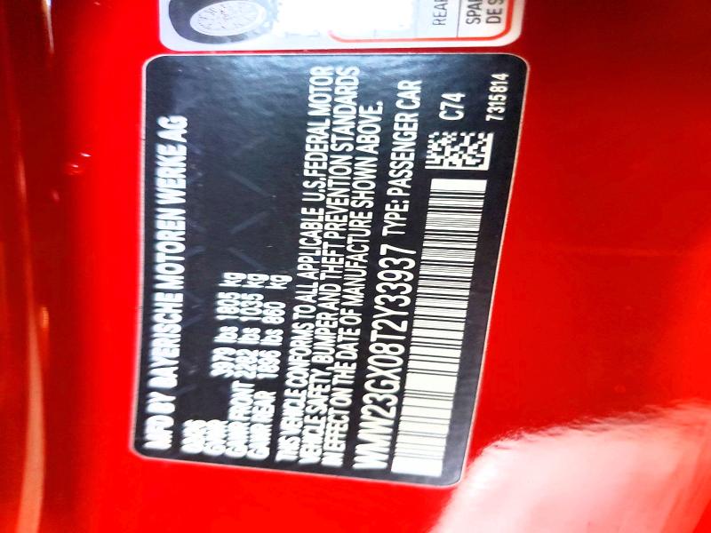 Aukcja sprzedaży 2026 Mini Cooper, vin: WMW23GX08T2Y33937, numer aukcji: 58635006
