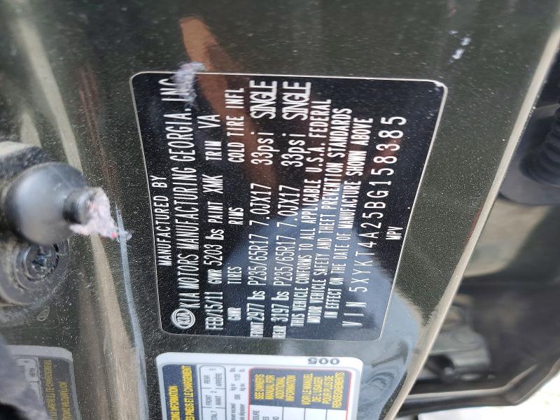 Продажа на аукционе авто 2011 Kia Sorento, vin: 5XYKT4A25BG158385, номер лота: 58470456