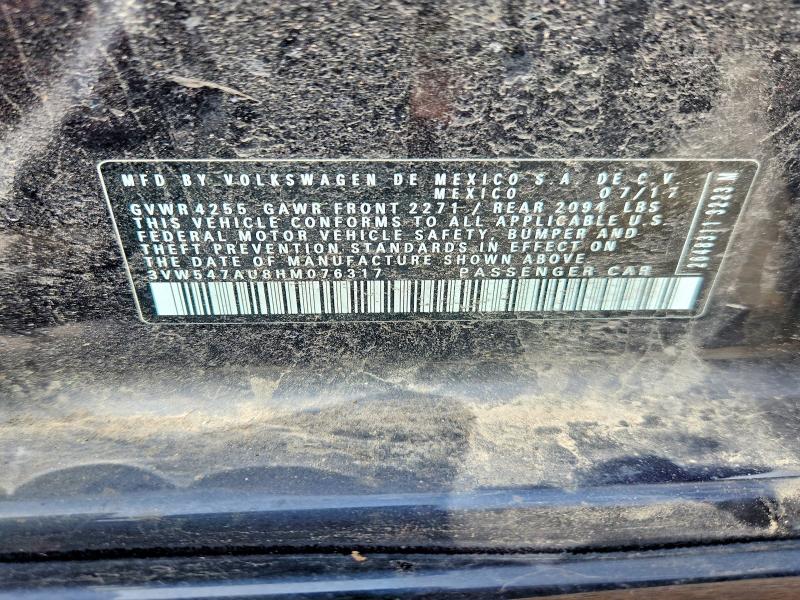 Продажа на аукционе авто 2017 Volkswagen Gti, vin: 3VW547AU8HM076317, номер лота: 57208276