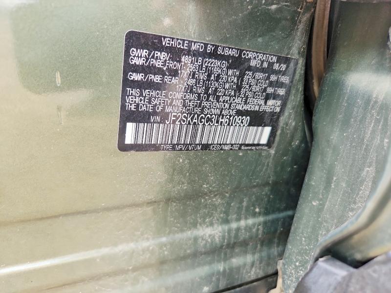 Aukcja sprzedaży 2020 Subaru Forester, vin: JF2SKAGC3LH610930, numer aukcji: 55680926