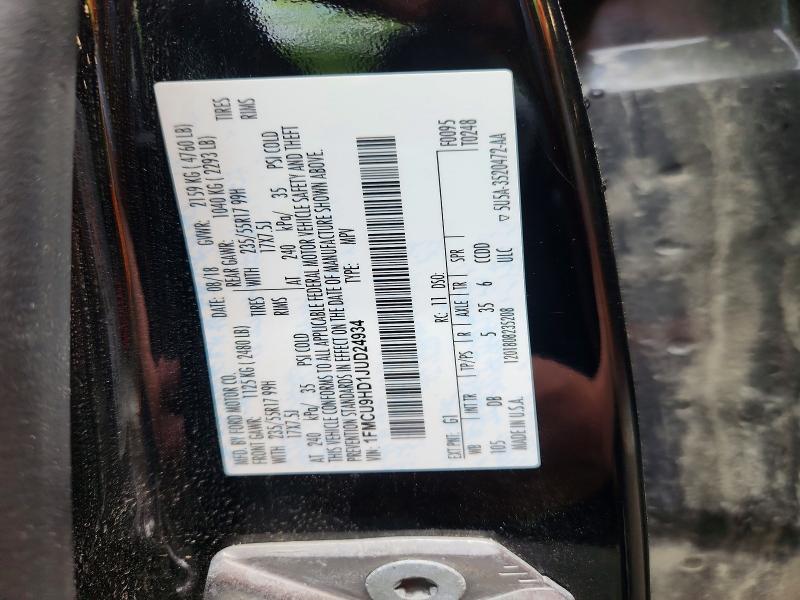 Aukcja sprzedaży 2018 Ford Escape, vin: 1FMCU9HD1JUD24934, numer aukcji: 57185526