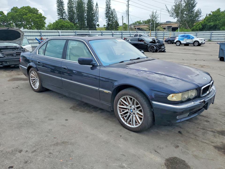 2001 Bmw 740 მანქანა იყიდება აუქციონზე, vin: WBAGH83471DP25350, აუქციონის ნომერი: 74514325