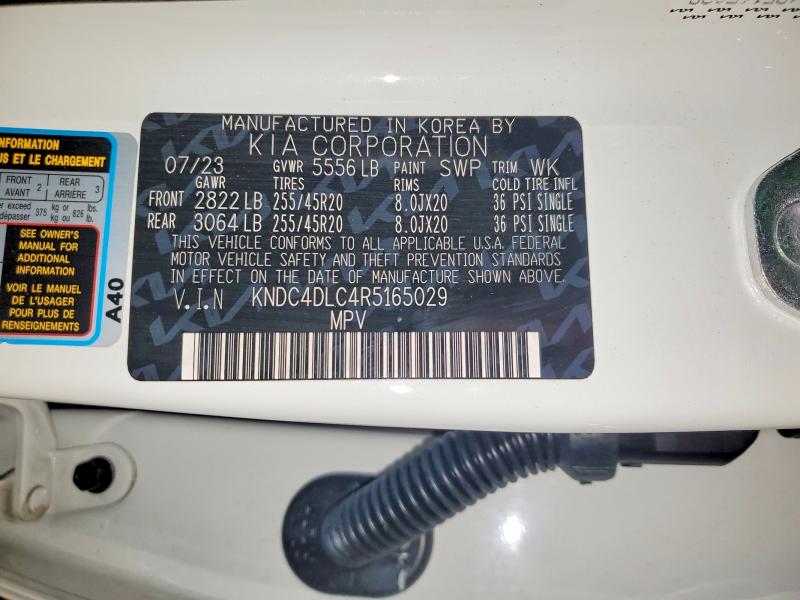 Aukcja sprzedaży 2024 Kia Ev6, vin: KNDC4DLC4R5165029, numer aukcji: 59120156