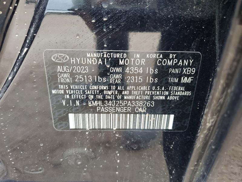 Продажа на аукционе авто 2023 Hyundai Sonata, vin: KMHL34J25PA338263, номер лота: 57237076